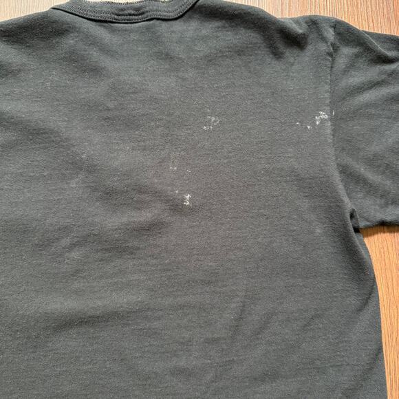 Harley-Davidson 1999 Henley T-Shirt Black Pocket Tee Men’s Medium USA - Picture 7 of 8